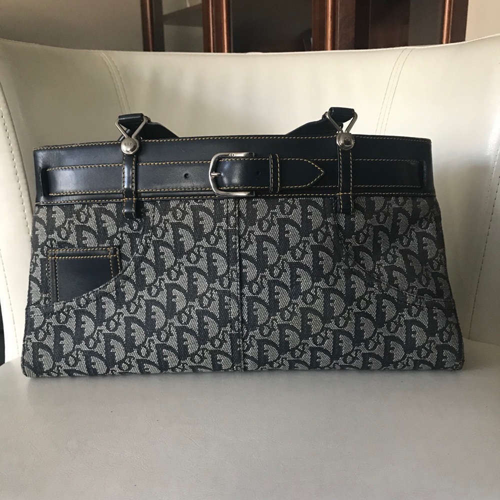 Dior Black and Gray Satchel